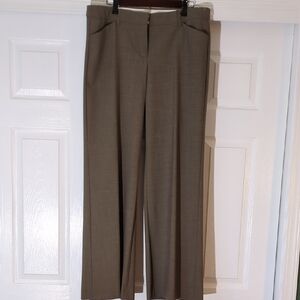 Classic Brown Dress Pants, Wideleg